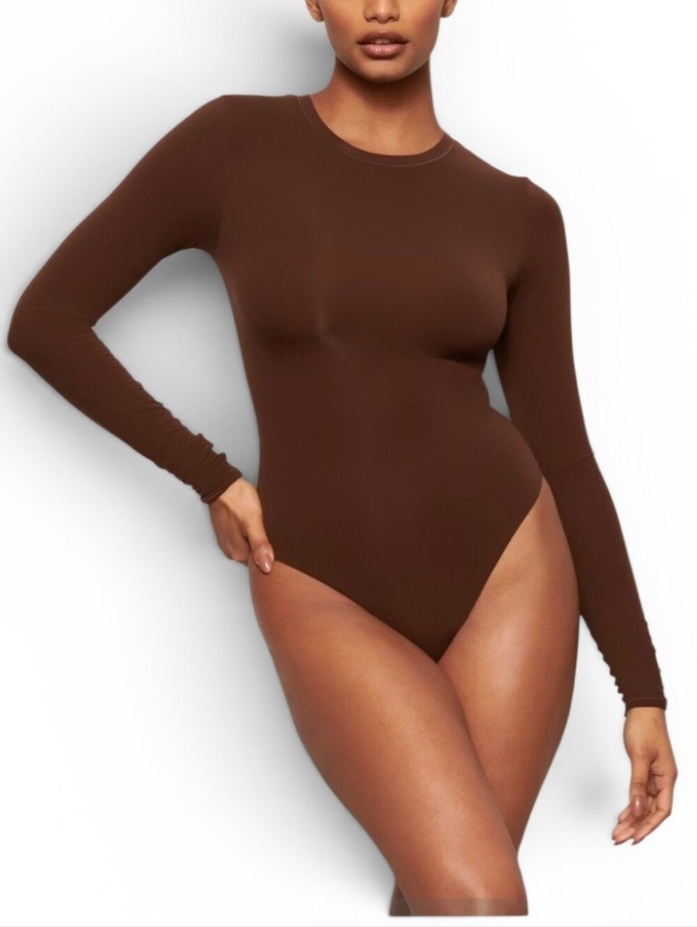 SKIMS Fits Everybody Long Sleeve Bodysuit.